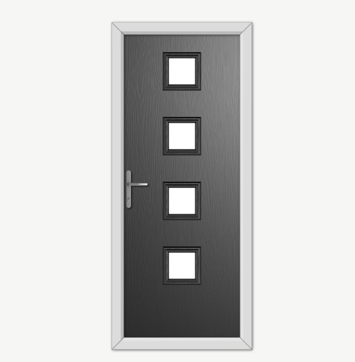 Hamilton Black Composite Door Build Your Own Door 4162