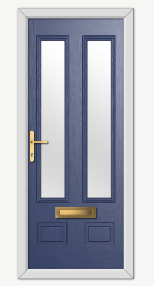 Navy blue composite door