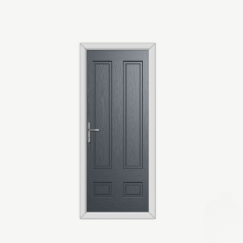 Aston Solid Anthracite Grey Composite Door