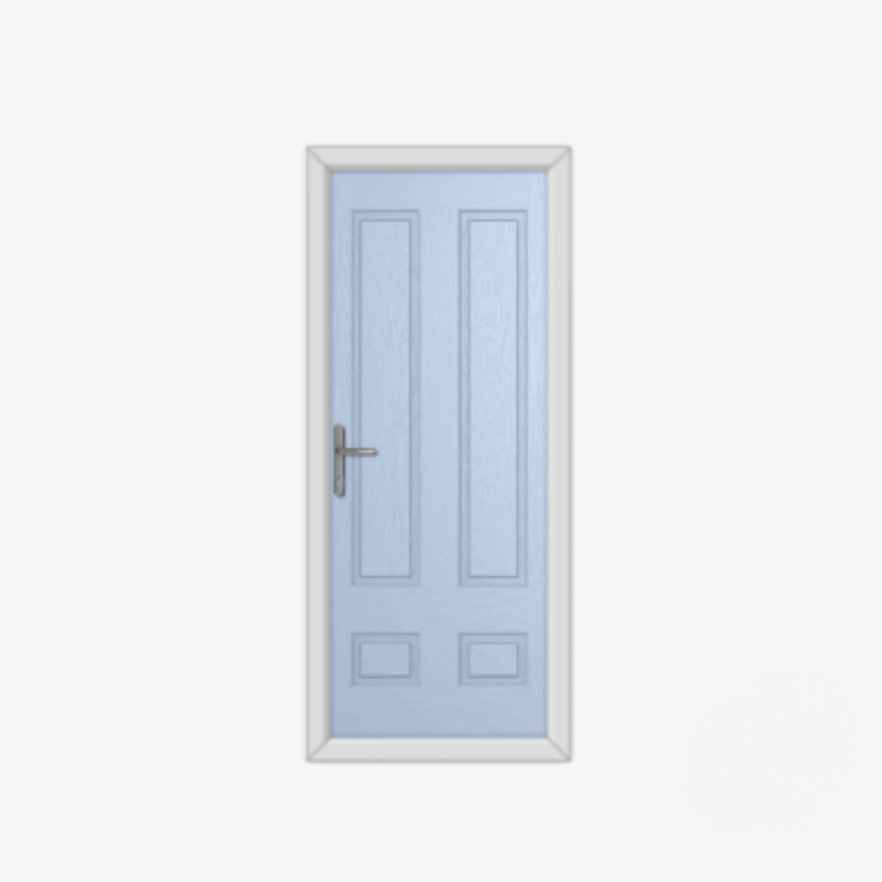 Aston Solid Duck Egg Blue Composite Door