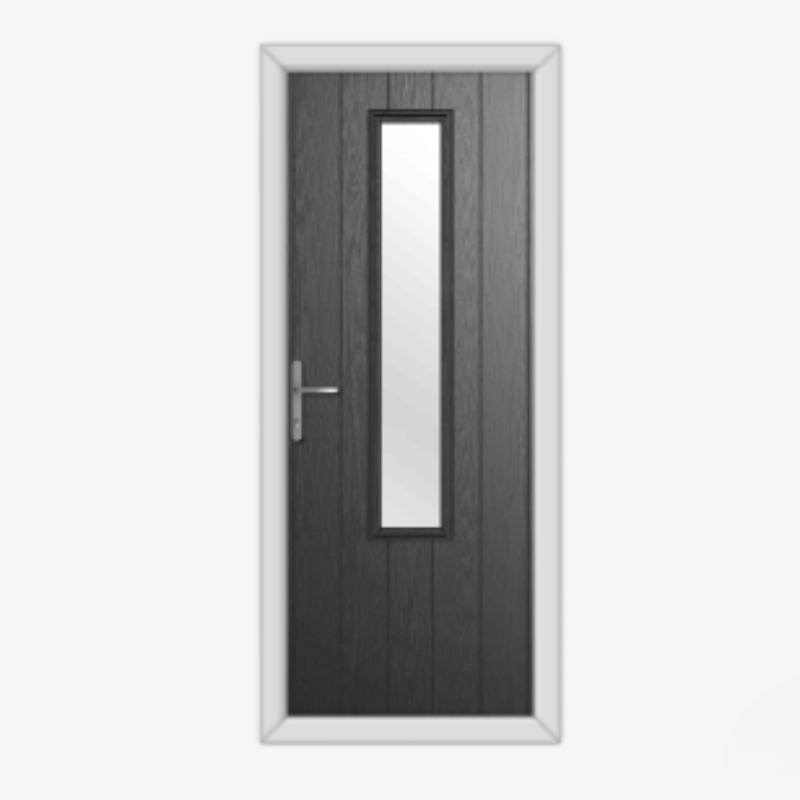 Abercorn Black Composite Door