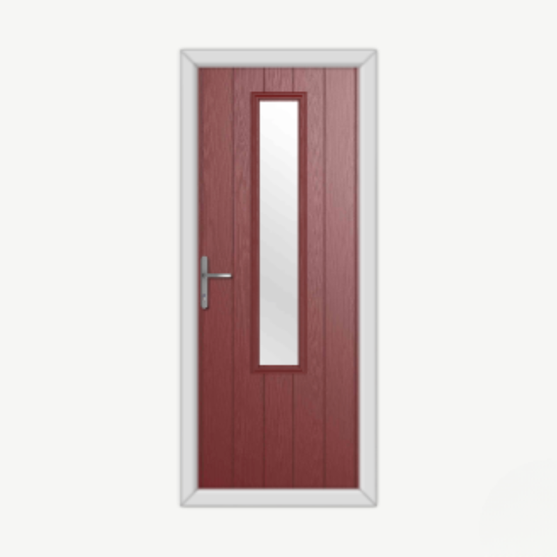 Abercorn Burgundy Composite Door