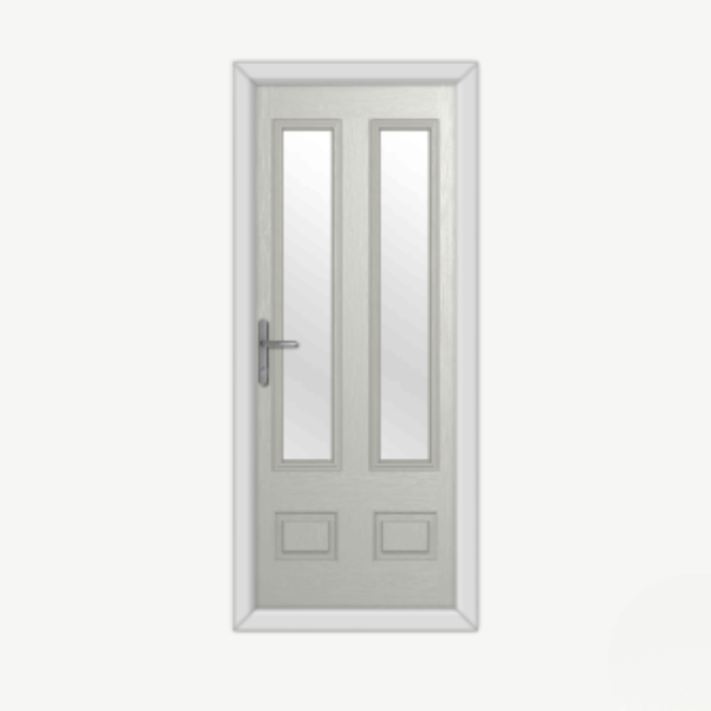 Aston Glazed 2 Agate Grey Composite Door