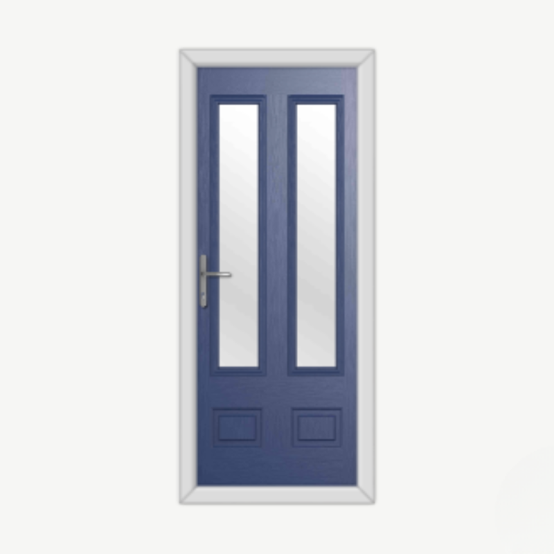 Aston Glazed 2 Blue Composite Door