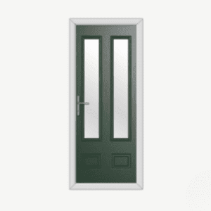 Aston Glazed 2 Green Composite Door