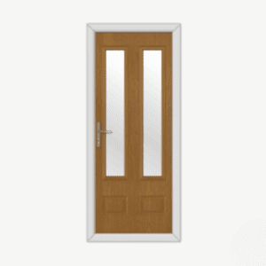 Aston Glazed 2 Oak Composite Door