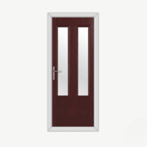 Aston Glazed 2 Rosewood Composite Door