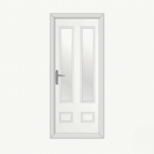 Aston Glazed 2 White Composite Door