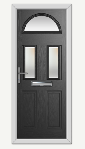 Winslow 3 Black Composite Door 